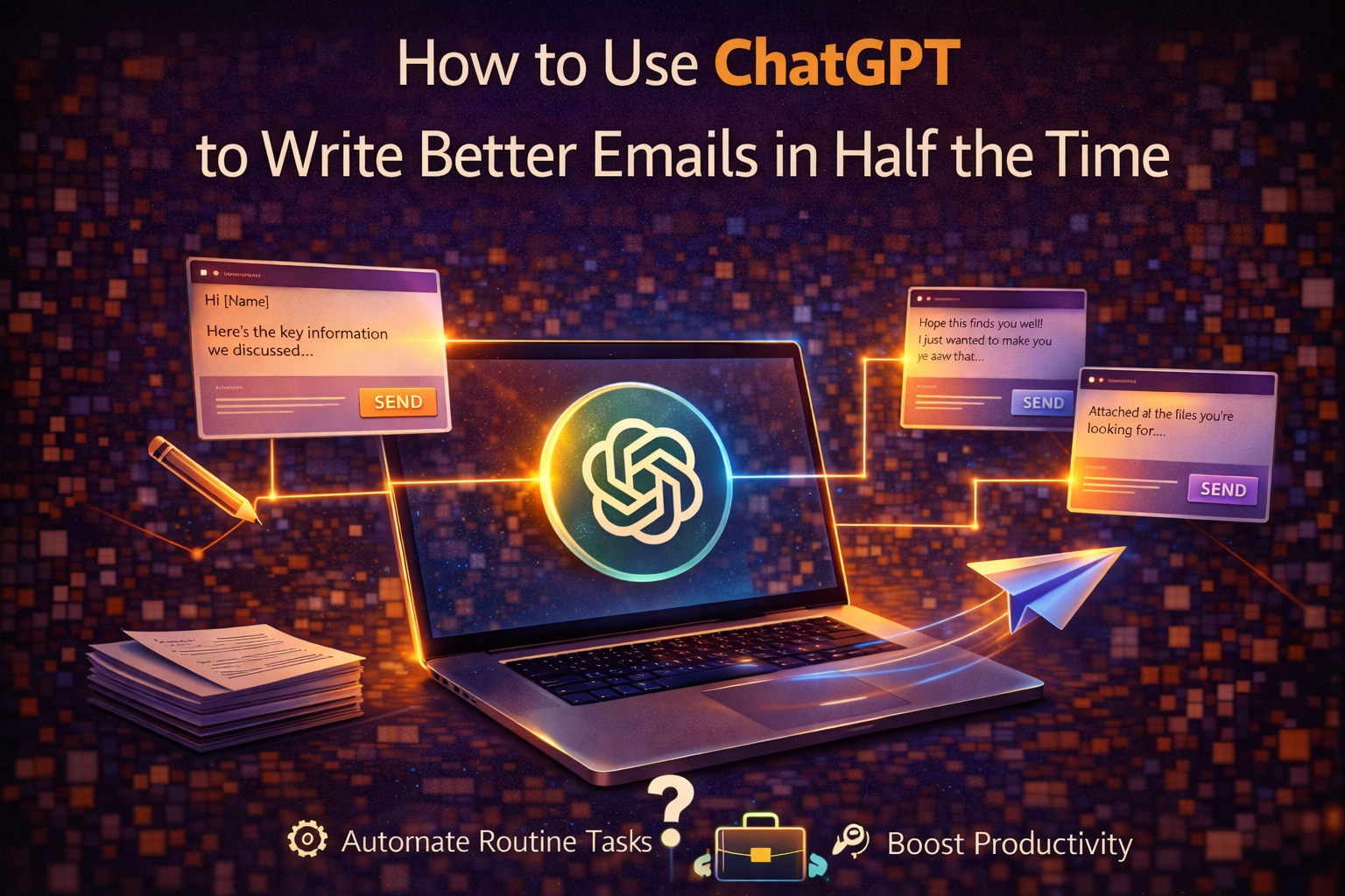 How to Use ChatGPT to Write Better Emails in Half the Time