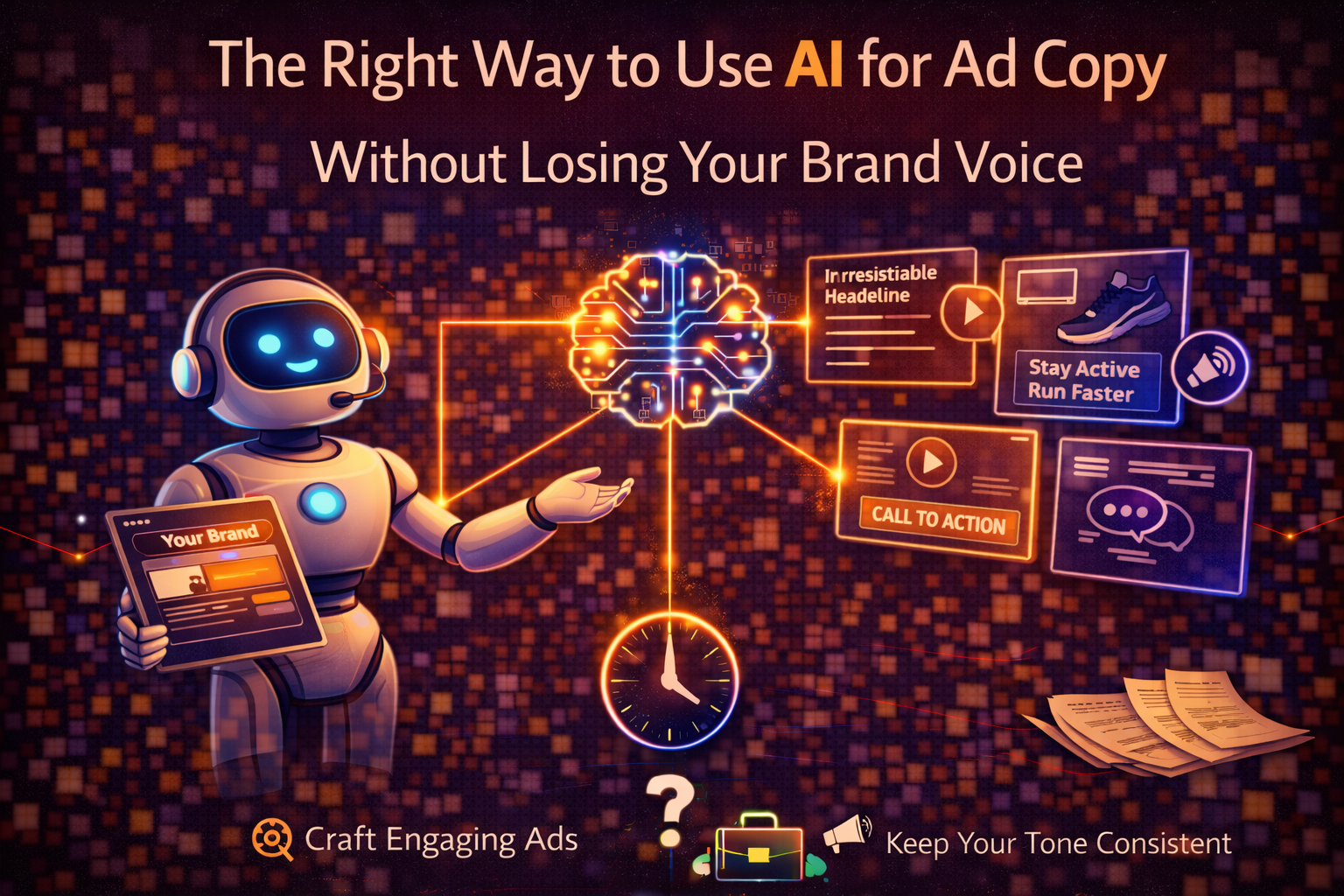 The Right Way to Use AI for Ad Copy Without Losing Your Brand Voice