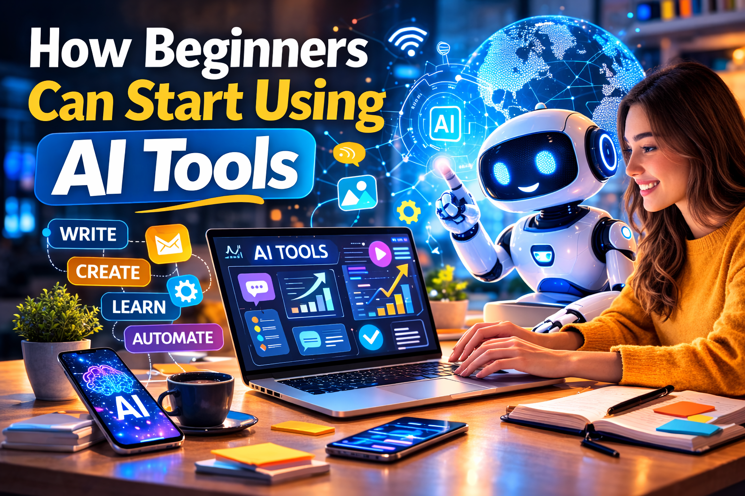 How Beginners Can Start Using AI Tools